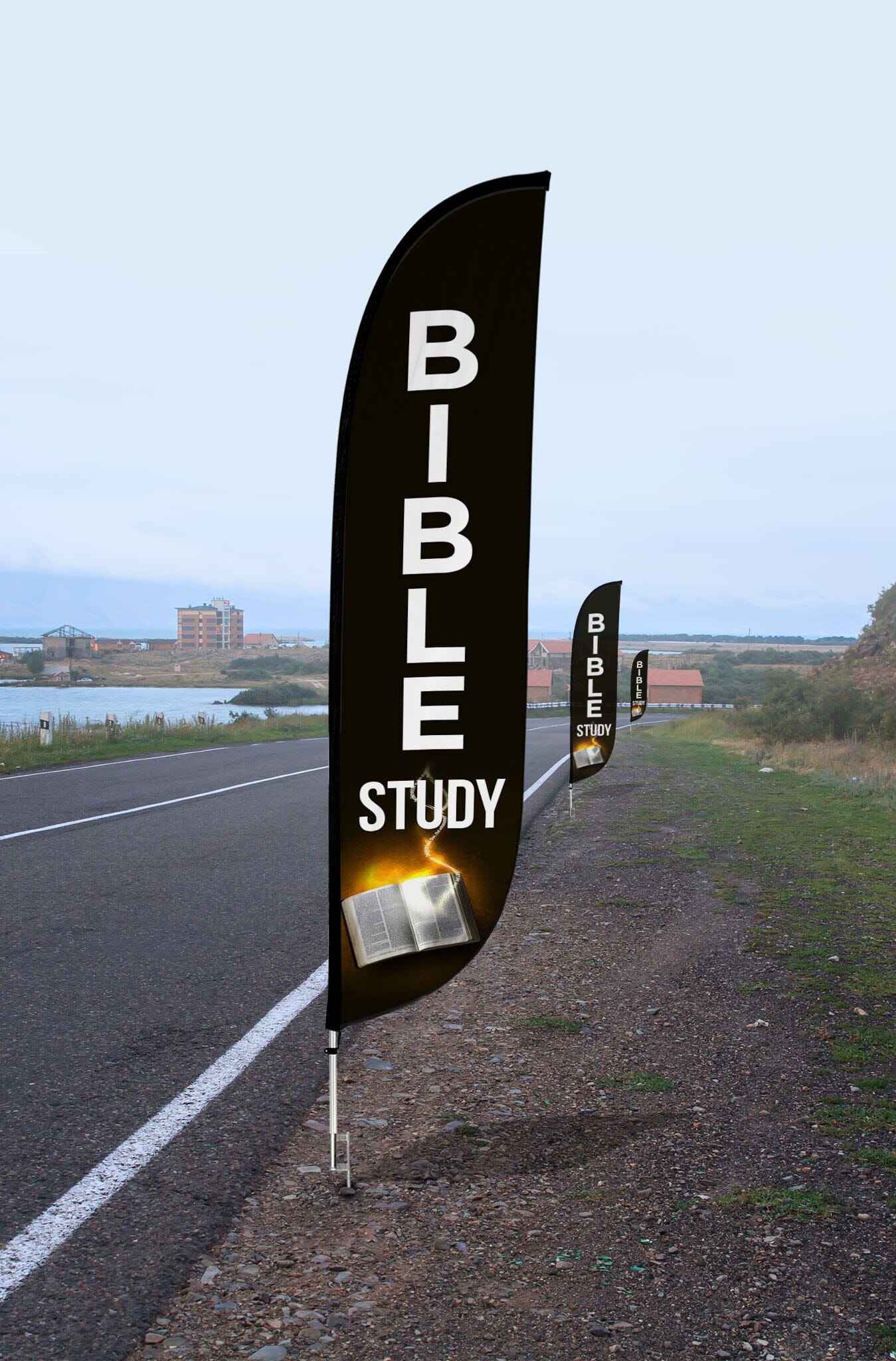 Bible Study Feather Flag 