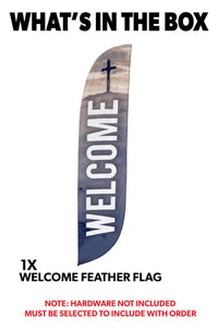 Welcome Church Feather Flag 