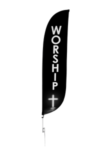 Worship Feather Flag 