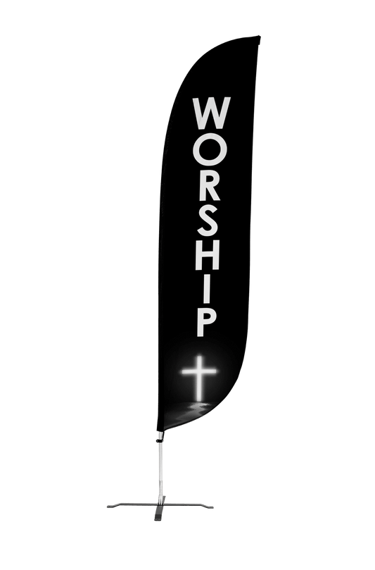 Worship Feather Flag 10M1200383