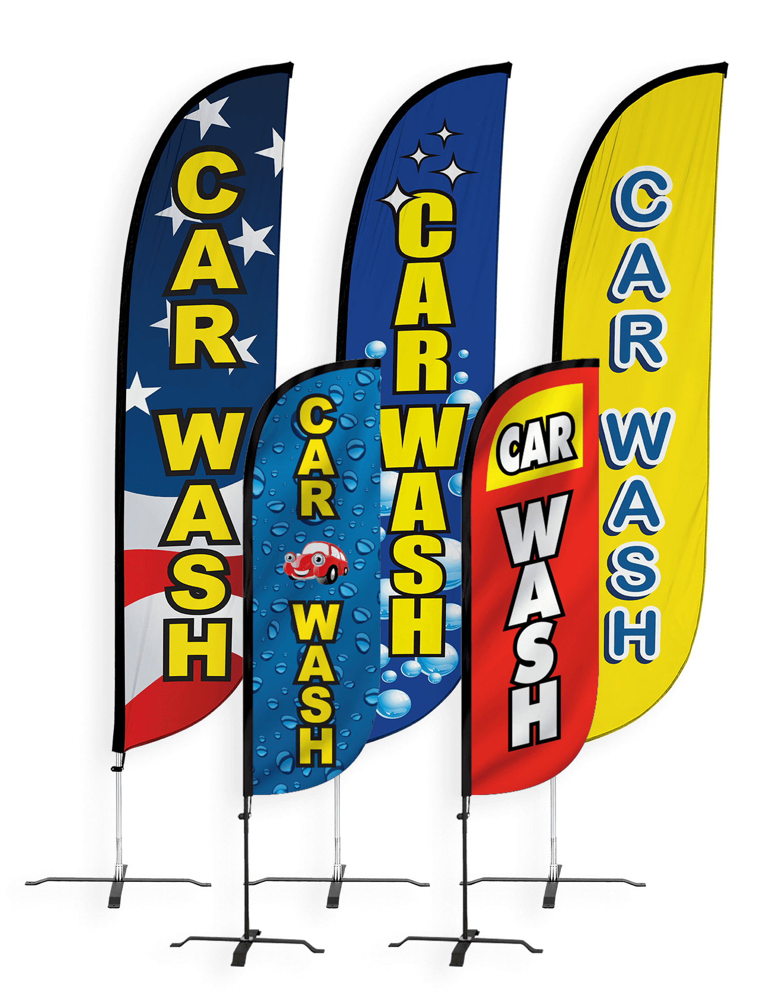 Car Wash Feather Flag 