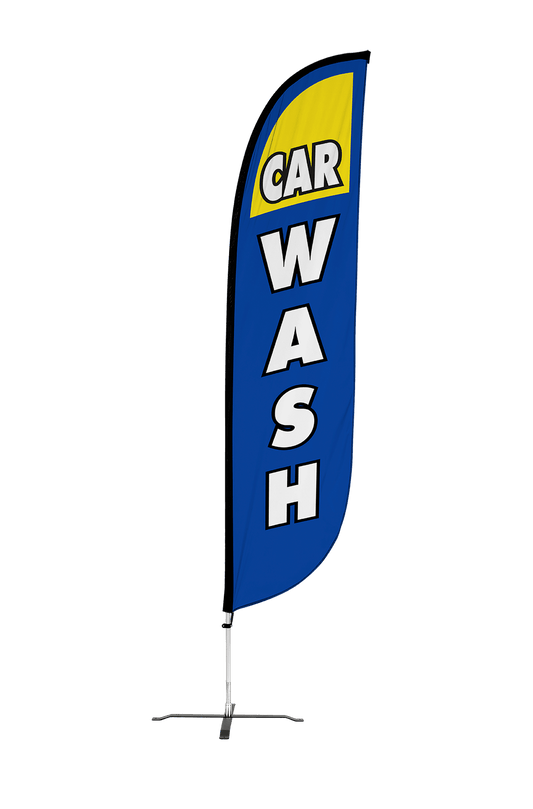 Car Wash Feather Flag 