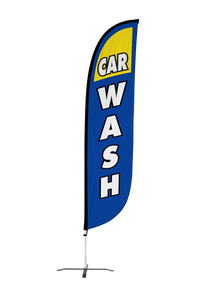 Car Wash Feather Flag 