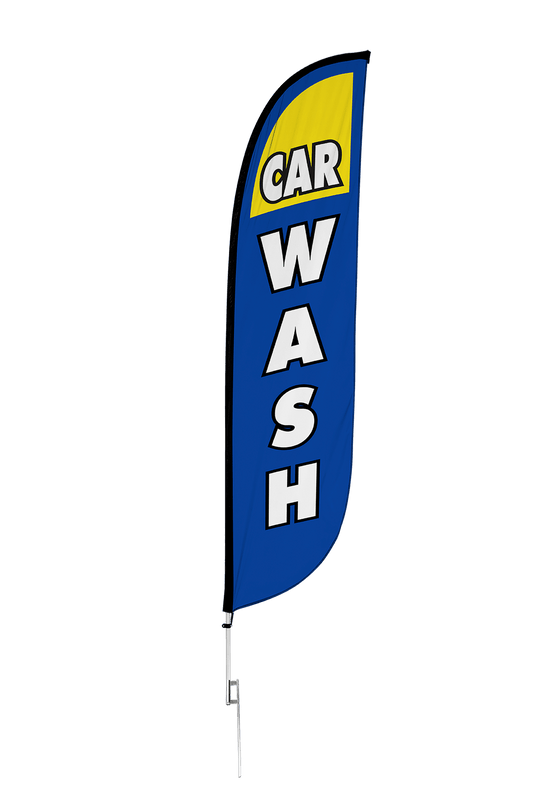 Car Wash Feather Flag 