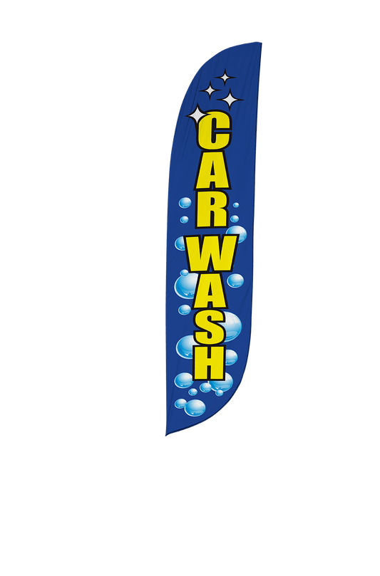 Car Wash Feather Flag 