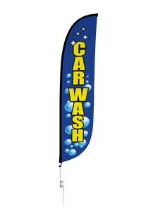 Car Wash Feather Flag 