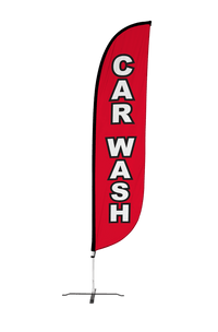 Car Wash Feather Flag 