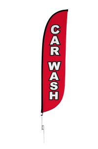 Car Wash Feather Flag 