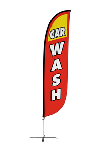 Car Wash Feather Flag 