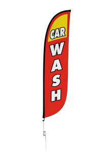 Car Wash Feather Flag 