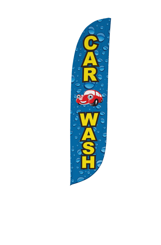 Car Wash Feather Flag 