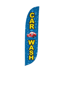 Car Wash Feather Flag 