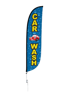 Car Wash Feather Flag 