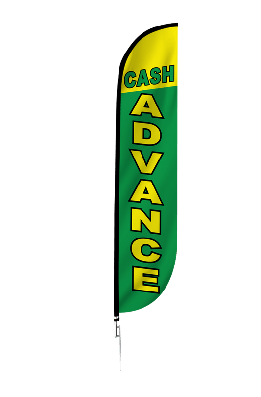 Cash Advance Feather Flag 