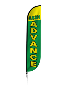 Cash Advance Feather Flag 