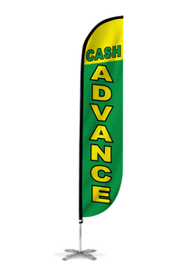 Cash Advance Feather Flag 