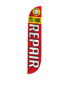 Cell Phone Repair Feather Flag 