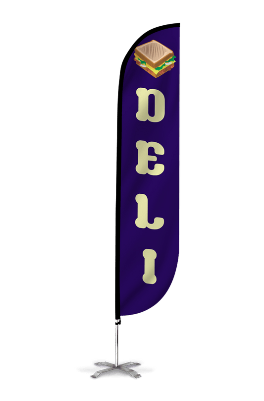 Deli Feather Flag Blue 