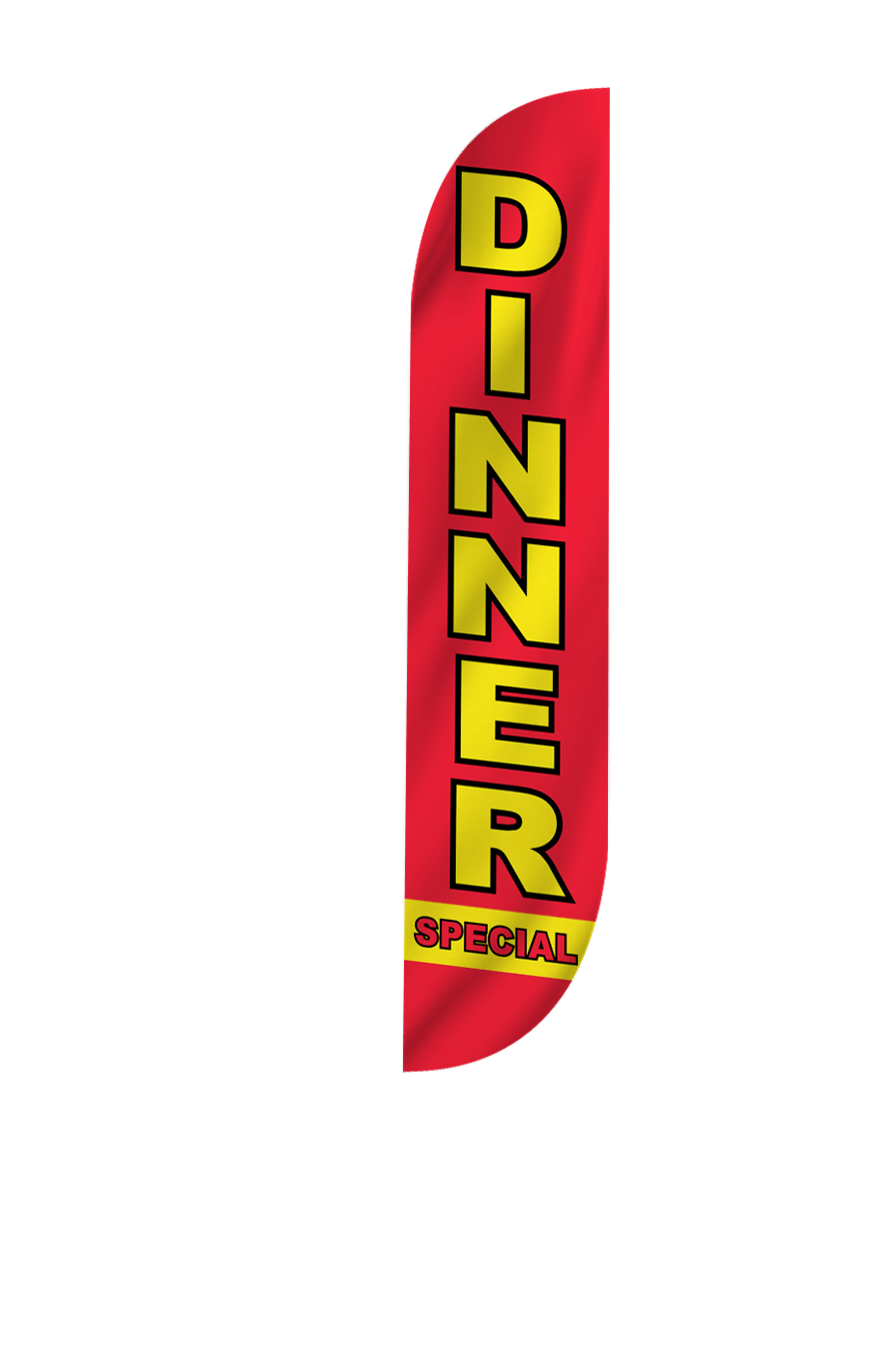 Dinner Special Feather Flag Red 