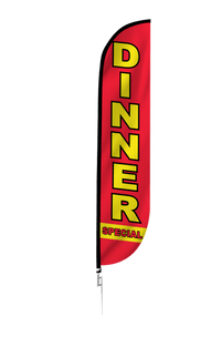 Dinner Special Feather Flag Red 