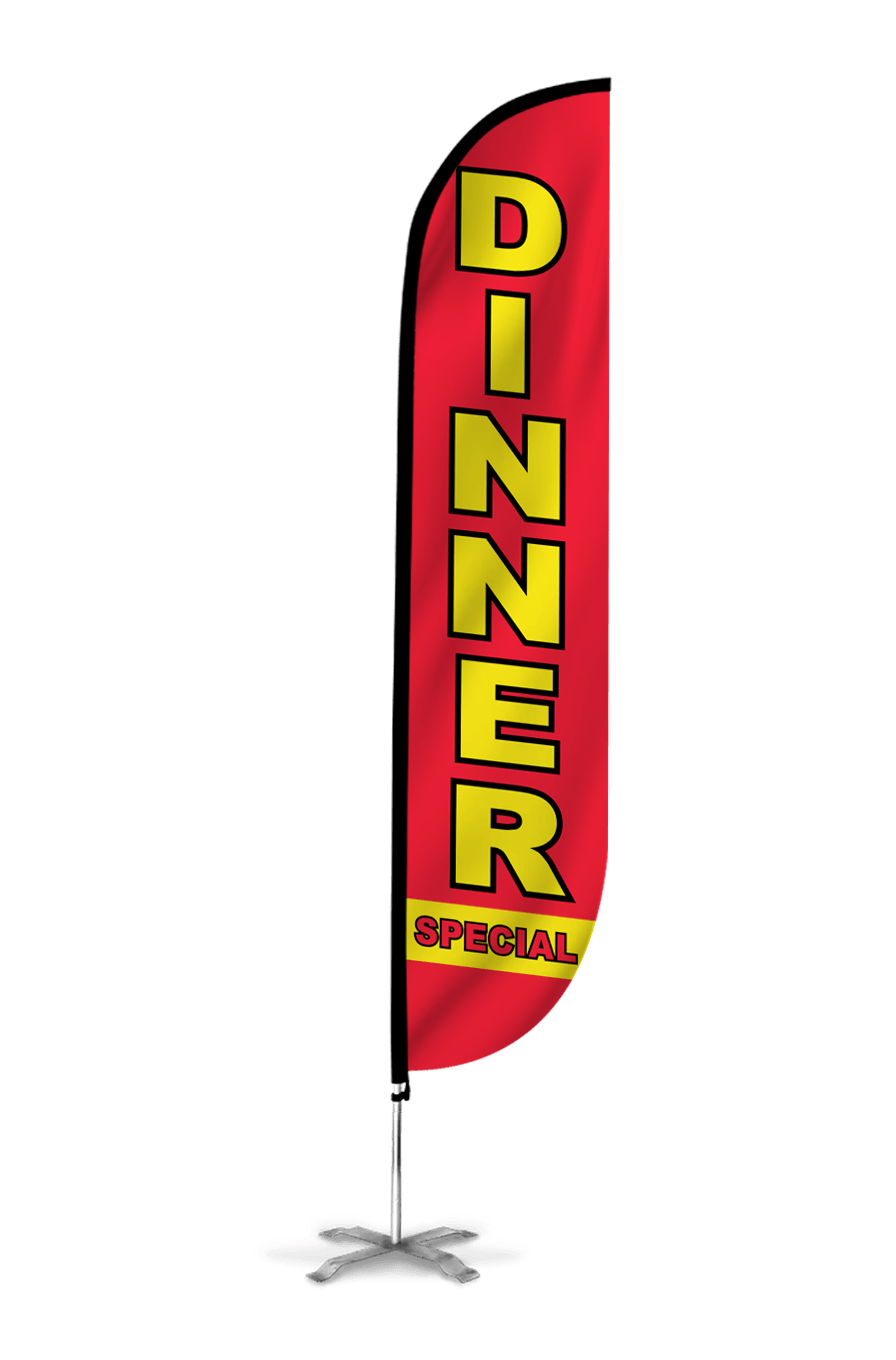 Dinner Special Feather Flag Red 