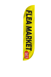 Flea Market Feather Flag Yellow 