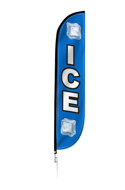 Ice Feather Flag Blue 