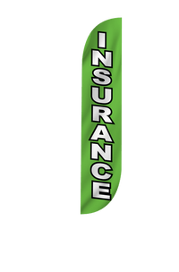 Insurance Feather Flag Green 