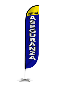 Insurance Aseguranza Feather Flag 