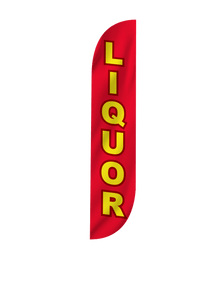 Liquor Feather Flag Red 