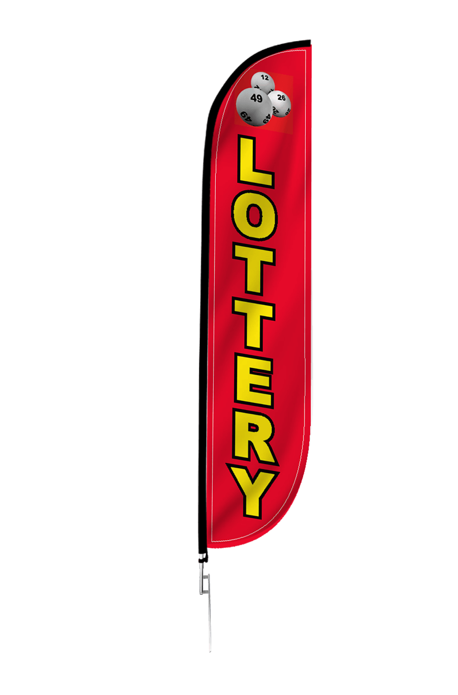 Lottery Feather Flag Red 