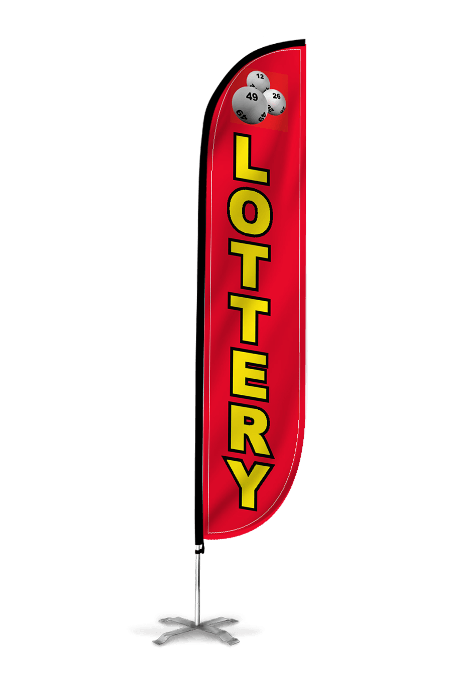 Lottery Feather Flag Red 