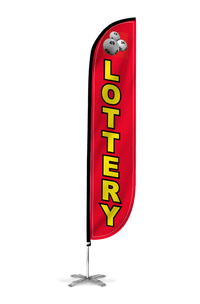 Lottery Feather Flag Red 