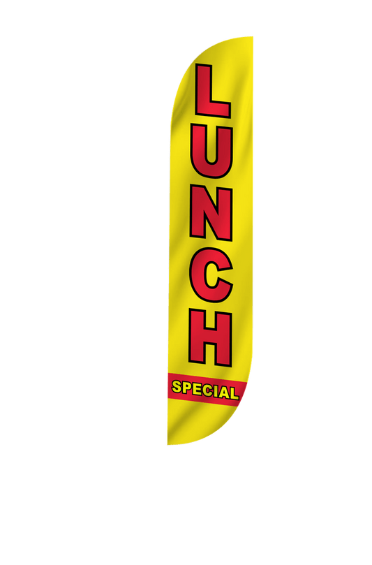 Lunch Special Feather Flag Yellow 