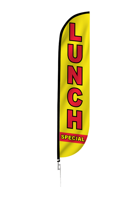 Lunch Special Feather Flag Yellow 