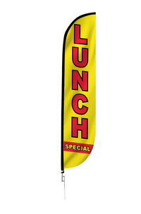 Lunch Special Feather Flag Yellow 