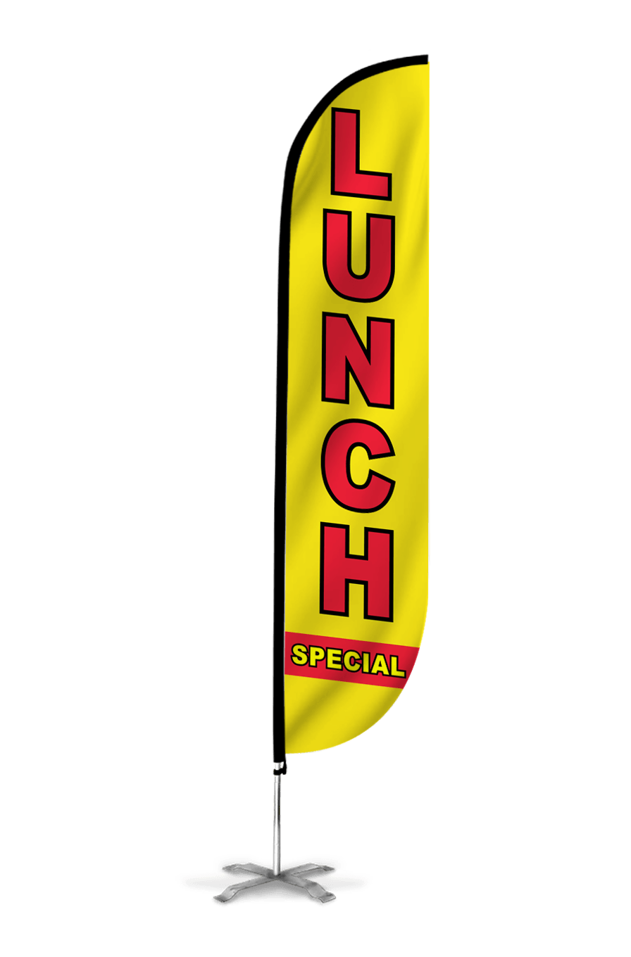 Lunch Special Feather Flag Yellow 