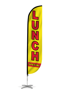 Lunch Special Feather Flag Yellow 