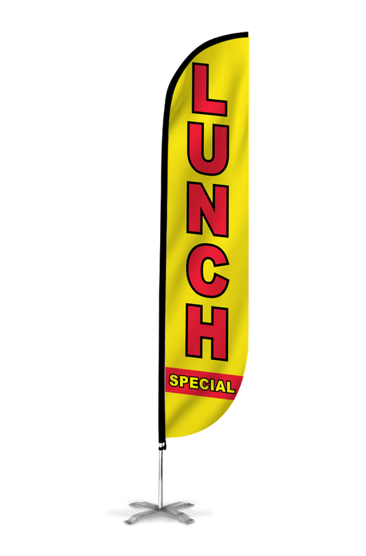 Lunch Special Feather Flag Yellow 