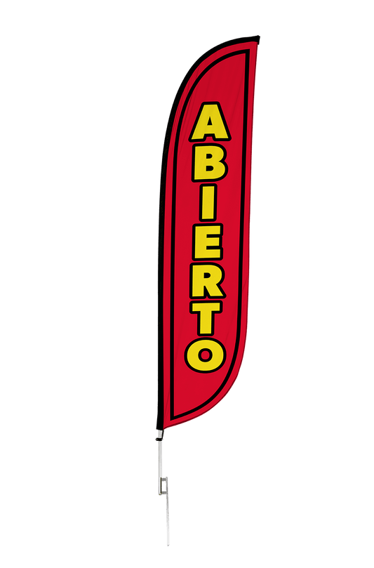 Abierto Feather Flag 