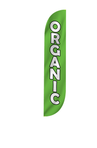 Organic Feather Flag Green 