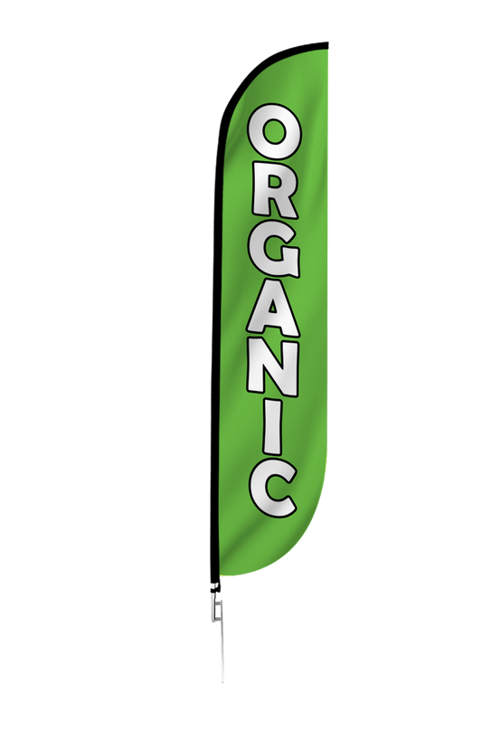 Organic Feather Flag Green 