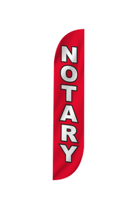 Notary Feather Flag Red 