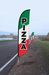 Pizza Feather Flag 