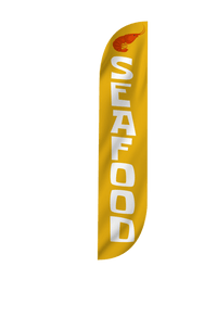 Seafood Feather Flag Orange 