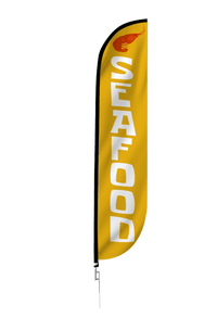 Seafood Feather Flag Orange 