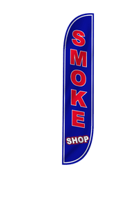 Smoke Shop Feather Flag Blue 