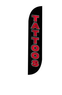 Tattoos Feather Flag Black 