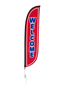 Welcome Feather Flag 