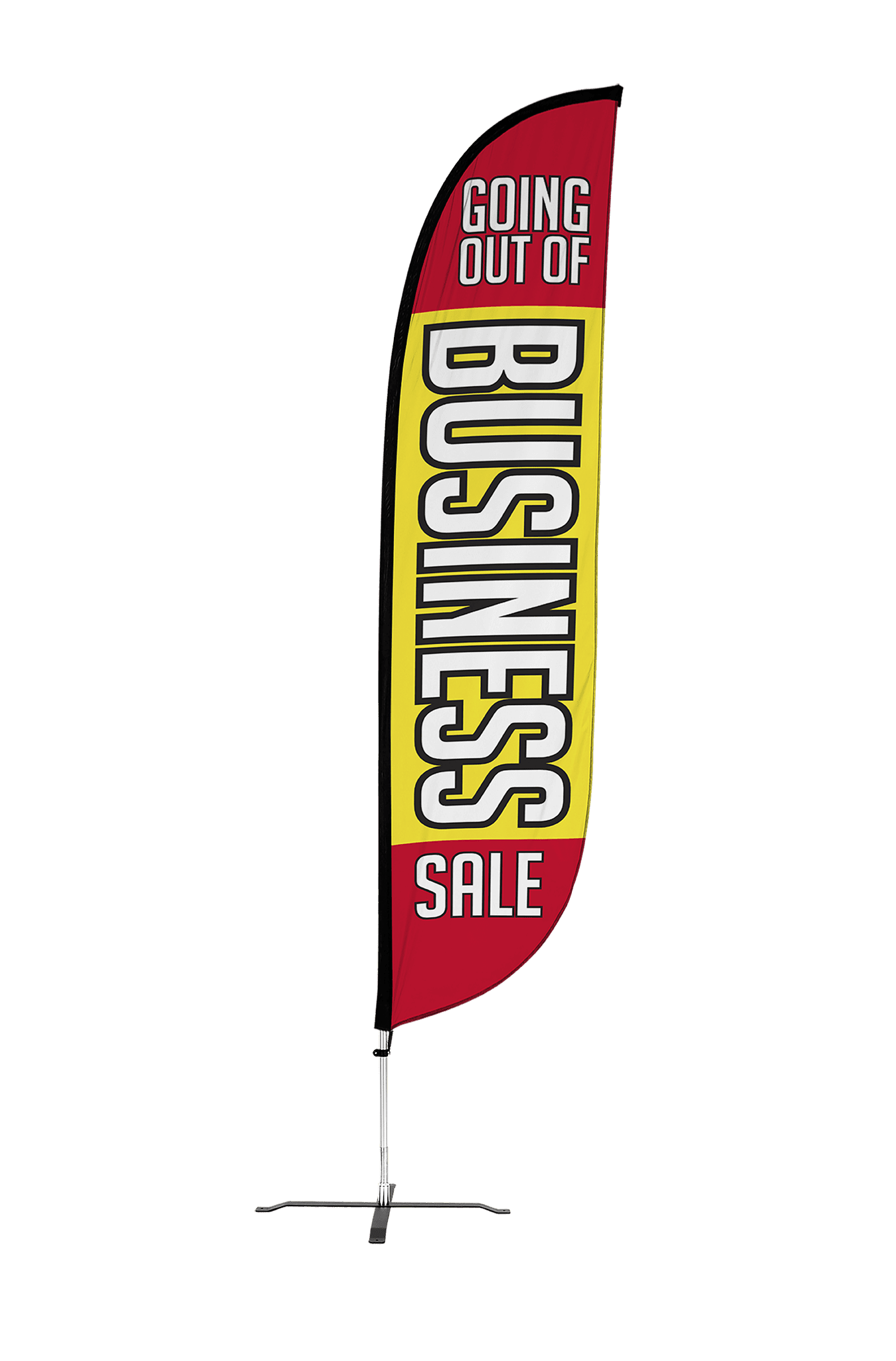 Going Out Of Business Sale Feather Flag 